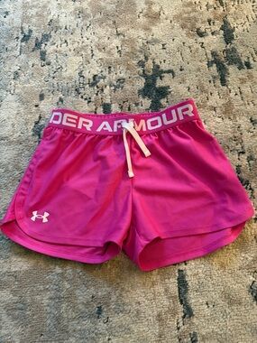 Under Armour Hot Pink Girls' Athletic Shorts